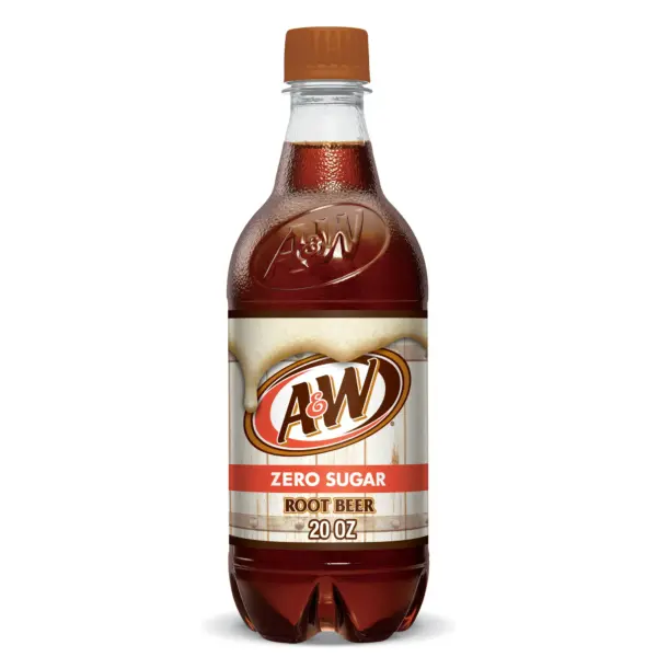 A&W - Diet Root Beer 20 oz Bottle 24pk Case