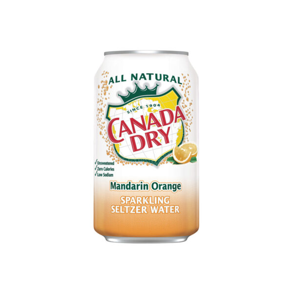 Canada Dry - Mandarin Orange Seltzer 12 oz Can 24pk Case