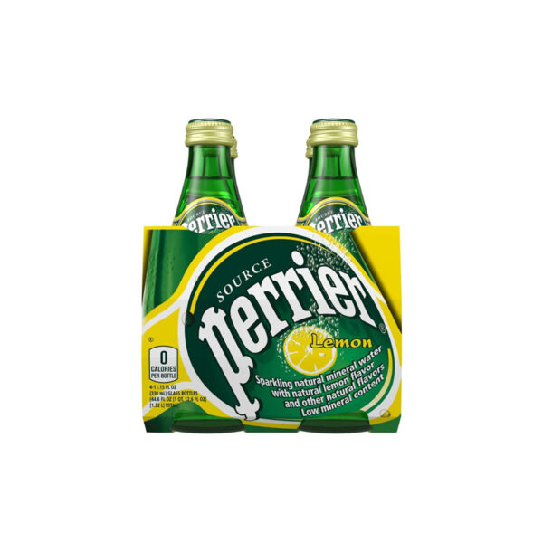 Perrier - Lemon 11 oz (330ml) Glass Bottle 24pk Case