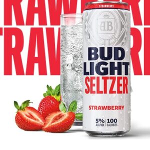 Bud Light - Seltzer Strawberry 12 oz Can 24pk Case