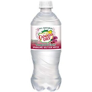 Canada Dry - Pomegranate Cherry Seltzer 20 oz Bottle 24pk Case
