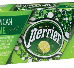 Perrier - Lime 250ml (8.45 oz) Slim Can 10pk Case
