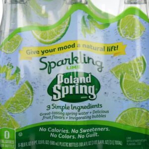 Poland Spring - Sparkling Lime 16.9 oz Bottle 24pk Case