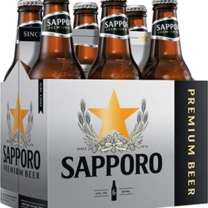 Sapporo - Lager 12 oz Bottle 24pk Case