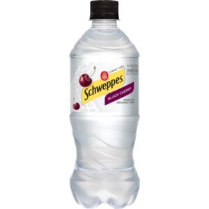 Schweppes - Black Cherry Sparkling Water 20 oz Bottle 24pk Case