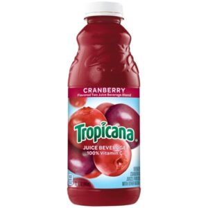Tropicana - Cranberry Juice 32 oz (Quart) Plastic Bottle 12pk Case
