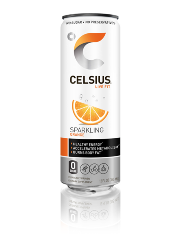 Celsius - Sparkling Orange 12 oz Can 12pk Case