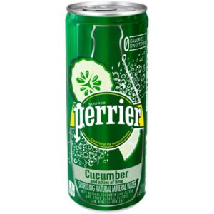 Perrier - Cucumber Lime 250ml (8.45 oz) Slim Can 10pk Case