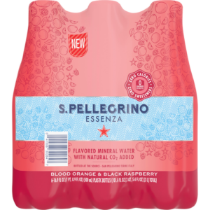 San Pellegrino - Blood Orange & Black Raspberry 500ml (16.9 oz) Plastic Bottle 24pk Case