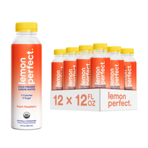 Lemon Perfect - Peach Raspberry 12oz Plastic Bottle 12pk Case