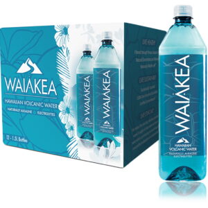 Waiakea - Hawaiian Volcanic Water 1.5 Liter (50.7 oz) Bottle 12pk Case