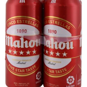 Mahou - Lager 16 oz (450ml) Can 24pk Case