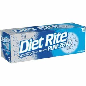 Diet Rite - Pure Zero Cola 12 oz Can 24pk Case