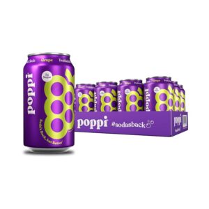 Poppi - Grape 12 oz Can 12pk Case