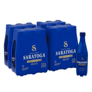Saratoga - Sparkling 16 oz (473ml) Plastic Bottle 24pk Case
