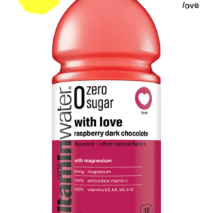 Glaceau - Vitamin "0" With Love (Raspberry Dark Chocolate) 20 oz Bottle 12pk Case