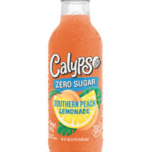 Calypso Zero Sugar- Southern Peach Lemonade 16oz Bottle 12pk Case