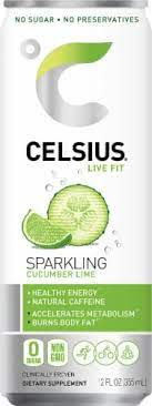 Celsius - Sparkling Cucumber Lime 12 oz Can 12pk case
