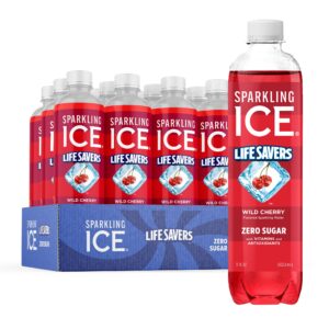 Sparkling Ice - Life Savers Wild Cherry Zero Sugar 17 oz Bottle 12pk Case