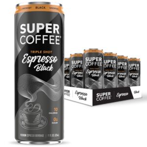 Super Coffee - Triple Shot Espresso Black 11oz Can 12pk Case
