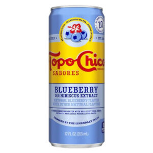 Topo Chico - Blueberry + Hibiscus Sparkling Water 12 oz Can 24pk Case