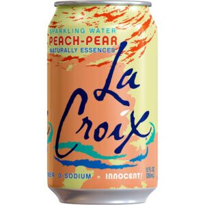 La Croix - Sparkling Water Peach Pear 12 oz Can 24pk Case