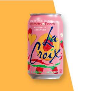 La Croix - Sparkling Water Strawberry Peach 12 oz Can 24pk Case