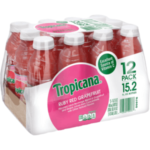 Tropicana - Ruby Red Grapefruit Juice 15.2 oz Plastic Bottle 12pk Case