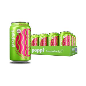 Poppi - Watermelon 12 oz Can 12pk Case