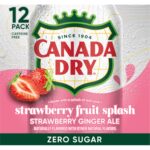 Canada Dry - Zero Sugar Strawberry Ginger Ale 12 oz Can 24pk Case (Diet)