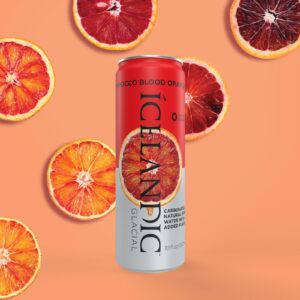 Icelandic - Sparkling Tarocco Blood Orange 330ml (11.2 oz) Can 30pk Case