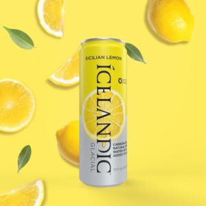 Icelandic - Sparkling Sicilian Lemon 330ml (11.2 oz) Can 30pk Case