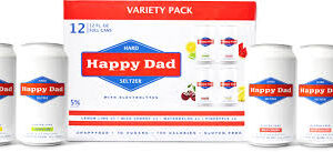 Happy Dad - Hard Seltzer Variety Pack 12 oz Can 24pk Case