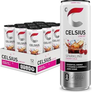 Celsius - Sparkling Cherry Cola 12 oz Can 12pk Case