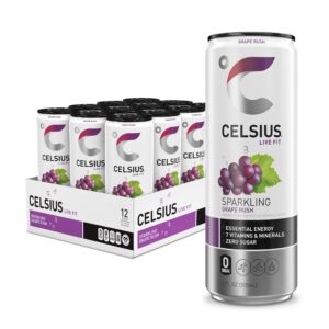 Celsius - Sparkling Grape Rush 12 oz Can 12pk Case