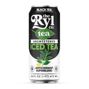 Ryl - Unsweetened Black Iced Tea 16 oz Can 12pk Case