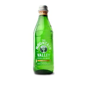 Mountain Valley- Sparkling White Peach 333ml (11.3 oz) Glass Bottle 24pk Case