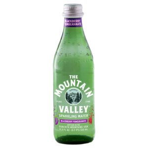 Mountain Valley- Sparkling Blackberry Pomegranate 333ml (11.3 oz) Glass Bottle 24pk Case
