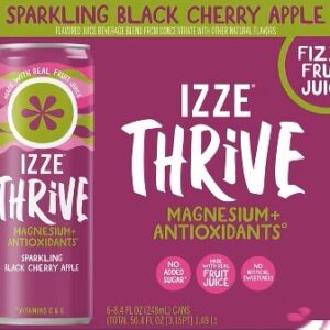Izze Thrive - Sparkling Black Cherry Apple 8.4 oz Can 24pk Case